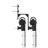 Sliding Door Hardware Kit 183 cm Steel Black 3295733