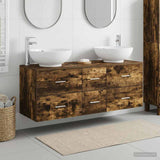 Bathroom Furniture Set 3 pcs Smoked Oak 49.5 x 44.5 x 65 cm 3405911