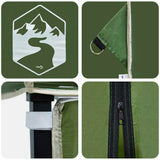 Canopy Tent Manual Green 243 x 243 x 251 cm Fabric 42007381