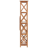 Bookshelf 60x30x160 cm Solid Acacia Wood Honey Finish 289625