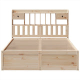 Bed Frame without Mattress 150x200 cm King Size Solid Wood Pine 3323491