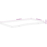 Desk Top 90x50x2.5 cm Rectangular Solid Wood Acacia 370163