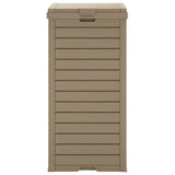 Outdoor Garbage Bin Light Brown 41x41x86 cm Polypropylene 364172