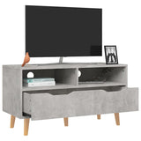 TV Cabinet Concrete Grey 90x40x48.5 cm Engineered Wood 326781