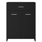 ZNTS 4 Piece Bathroom Furniture Set Black 3071712