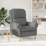 Armchair Dark grey 76 x 94 x 102 cm Fabric 42009841