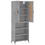 Highboard Concrete Grey 69,5x34x180 cm Engineered Wood 3200069