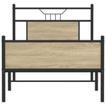 Bed Frame without Mattress Sonoma Oak 80x200 cm Engineered Wood 4106971