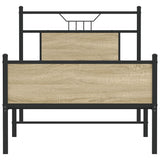 Bed Frame without Mattress Sonoma Oak 80x200 cm Engineered Wood 4106971