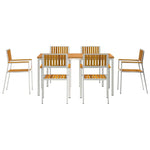 Garden Dining Set 7 pcs Brown Solid acacia wood 3334792