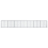 Gabion Basket with Cover 700x50x100 cm Galvanised Iron 3295148