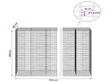 Gabion with 3.5 mm Wire and 5x10 cm Mesh 750x100x200 cm 3462969