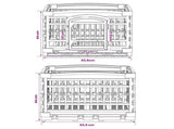 4 Panel Dog Playpen 122 x 106.5 x 82 cm Plastic White Foldable 42027215