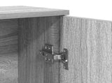 Bathroom Cabinet with Roll Holder Grey Sonoma 39x22x90 cm 858529