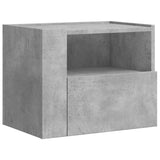 Wall-mounted Bedside Cabinets 2 pcs Concrete Grey 45x30x35 cm 848318