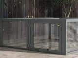 Wooden Folding Rabbit Hutch, for 2-3 Rabbits - Grey T3398P551620