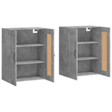 Wall Mounted Cabinets 2 pcs Concrete Grey Engineered Wood 3198013