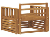 Outdoor Sofa Solid Acacia Wood Natural 3436344
