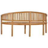 Garden Bench Natural Teak Solid Teak Wood Large Durable 310494