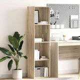 Bookcase Sonoma Oak 40x30x152 cm Engineered Wood 857878