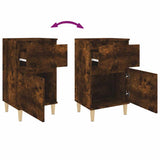 Bedside Cabinets 2 pcs Smoked Oak 40x35x70 cm 819703