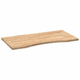 Desk Top Untreated 100x50x2.5 cm Solid Wood Oak Rectangular 4009008