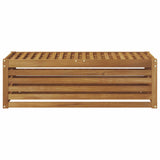 Outdoor Stool Bench Solid Acacia Wood Natural 115 x 43 x 37 cm 900687