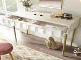 Dressing Table With 2 Drawers 76.5 Cm High ,Chest Drawers Bedroom Highboard White Sideboard Chest WF314399AAB