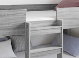 Bunk Bed for Kids Grey Sonoma 90 x 200 cm Engineered Wood 3410520