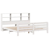 Bed Frame without Mattress White 180x200 cm Super King Solid Wood Pine 3309933