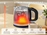 Kettle and Toaster Set, 1.7L 3000W Rapid Boil Jug Kettle with Otter Thermostat, Limescale Filter, 4 T3398P422934