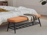 Leather Shoe Storage Bench 50607798