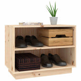 Shoe Cabinet 60x34x45 cm Solid Wood Pine 813545