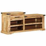Bench with Drawer Brown 110 x 35 x 50 cm Rough Mango 4019631