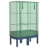 Raised Bed with Greenhouse Cover Rattan Look 80x40x140 cm 4015833
