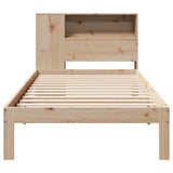 Bookcase Bed without Mattress 90x200cm Solid Wood Pine 3322538