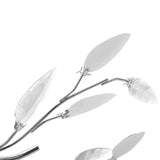 ZNTS Transparent&White Ceiling Lamp Acrylic Crystal Leaf Arms 5 E14 Bulbs 241476