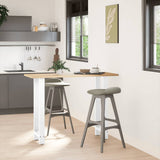 Bar Table Legs White 2 pcs 40x cm Steel 4013337