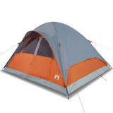 Family Tent Dome 6-Person Orange Waterproof 94557