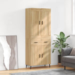 Highboard Sonoma Oak 69.5x34x180 cm Engineered Wood 3199892