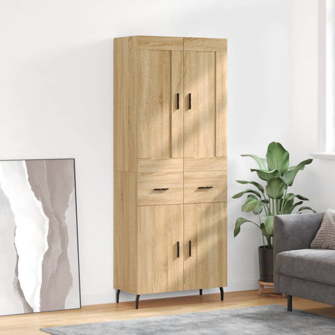 Highboard Sonoma Oak 69.5x34x180 cm Engineered Wood 3199892