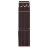 Log Holder Brown 80x45x190 cm Galvanised Steel 364570