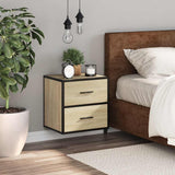 ZNTS Wall-mounted Bedside Cabinet Sonoma Oak 40x31x39.5 cm 848726