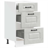 Kitchen Base Cabinet Kalmar Concrete Grey Engineered Wood 854244