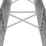 Garden Raised Bed Galvanised Steel 224x40x36 cm Silver 318877