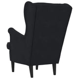 Armchair Black 92 x 71 x 91 cm Velvet 42012826