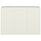 Planter White 120x40x80 cm Cold-rolled Steel 860718