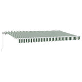 Retractable Awning Green 400 x 200 cm Fabric 3329903