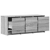 TV Cabinet with LED Grey Sonoma 97x34x40 cm Engineered Wood 852241