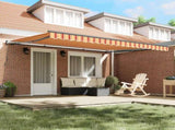 Retractable Awning Yellow and Orange 450 x 300 cm 3330903